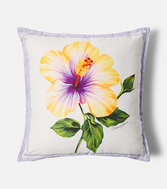 Floral silk twill cushion | Dolce&Gabbana Casa