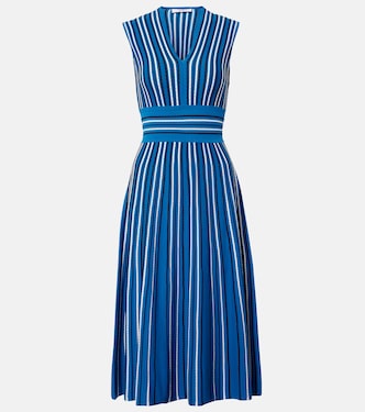 Robe midi en maille à rayures | Max Mara