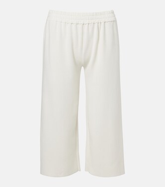 Pantalones deportivos cropped Ozias de algodón y seda | The Row