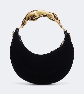 Chain Horse Small velvet shoulder bag | Chloé