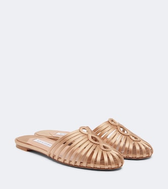 Mules Sweet Surrender aus Satin | Aquazzura