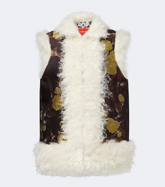 Floral jacquard mohair vest | La DoubleJ
