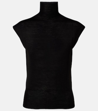 Top in lana vergine a collo alto | Rick Owens