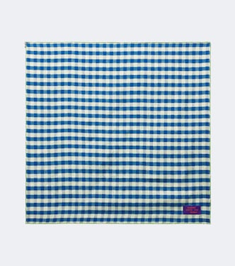 x Cosima Von Bonin checked silk twill scarf | Loewe