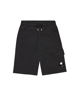 Logo cotton jersey shorts | C.P. Company Kids