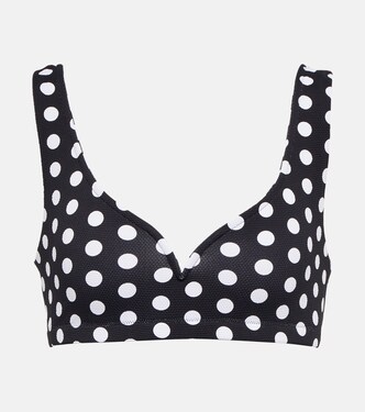 Kamala polka-dot bikini top | Alexandra Miro