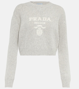 Cropped-Pullover aus Wolle und Kaschmir | Prada