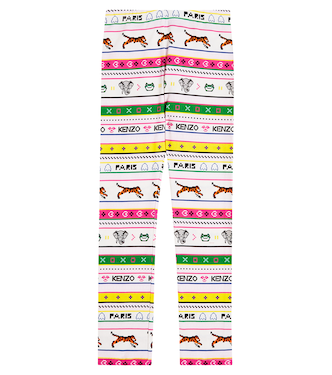 Leggings en mezcla de algodón estampados | Kenzo Kids