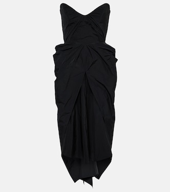 Fincher draped bustier midi dress       | Maticevski