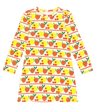 Fruits cotton-blend dress | Mini Rodini