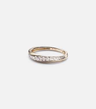 Ring aus 10kt Gelbgold mit Diamanten | Stone and Strand
