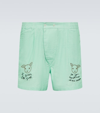 Shorts See You At The Barn aus Baumwolle | Bode