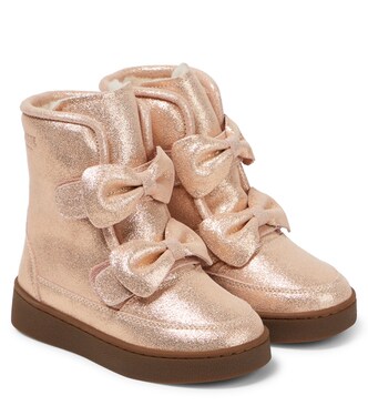 Isa Exclusive Lining metallic leather boots | Donsje