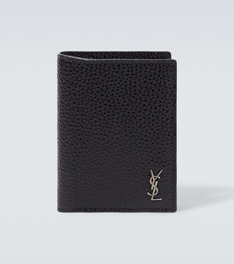 Tiny Cassandre leather wallet  | Saint Laurent