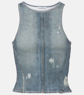 Top Elaia aus Denim | Acne Studios