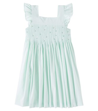Fiona embroidered cotton poplin dress | Bonpoint
