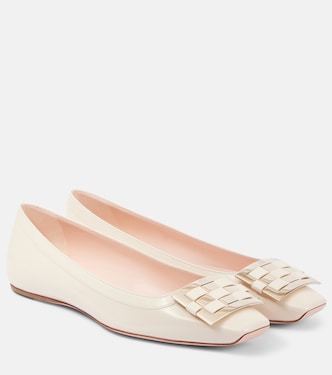Trompette Ball leather ballet flats | Roger Vivier