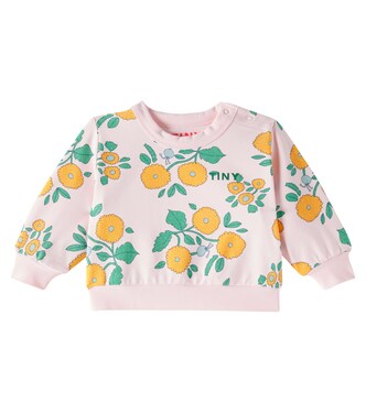 Baby Flowers cotton-blend jersey sweatshirt | Tinycottons