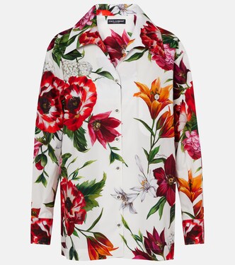 Floral oversized cotton shirt | Dolce&Gabbana