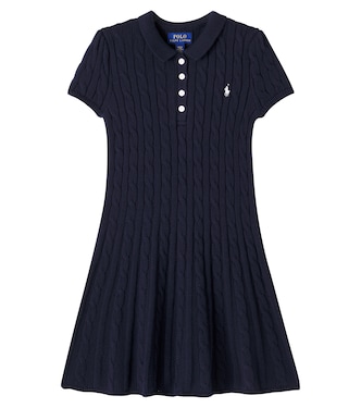 Logo cable-knit cotton dress | Polo Ralph Lauren Kids