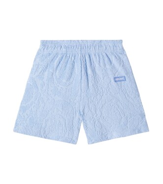 Cotton-blend terry shorts | Versace Kids