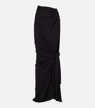 Draped jersey maxi skirt | Entire Studios