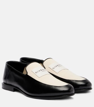 Label leather and canvas loafers | Givenchy