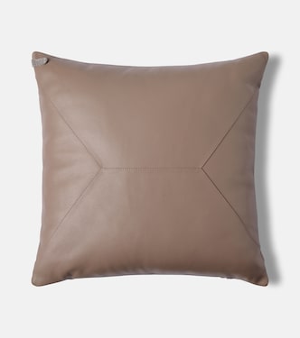 Kissen Monili aus Leder | Brunello Cucinelli