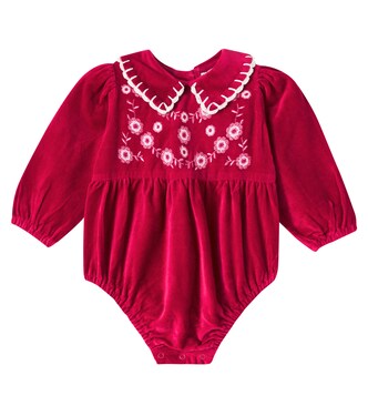Baby Bestickter Body Millie aus Baumwolle | Bebe Organic