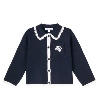 Embroidered wool-blend cardigan | Tartine et Chocolat