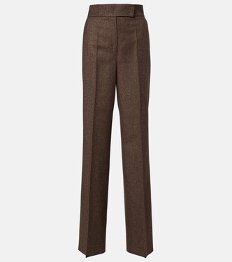 Virgin wool straight pants | Max Mara