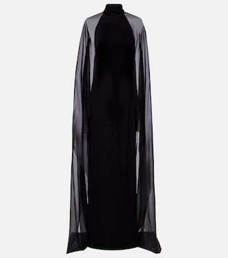 Tilly caped jersey gown | Ralph Lauren Collection