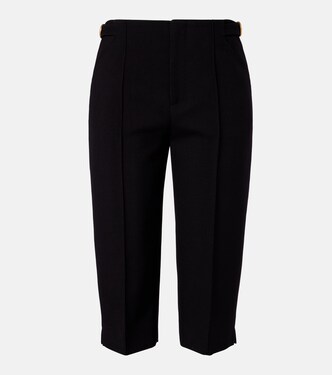 Virgin wool crêpe capri pants | Chloé