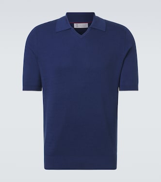 Polo de algodón acanalado  | Brunello Cucinelli