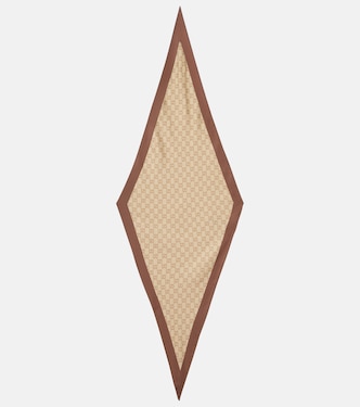 GG printed silk twill scarf | Gucci