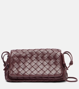 Notturno Intrecciato leather crossbody bag | Bottega Veneta