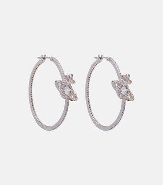Orb embellished hoop earrings | Vivienne Westwood