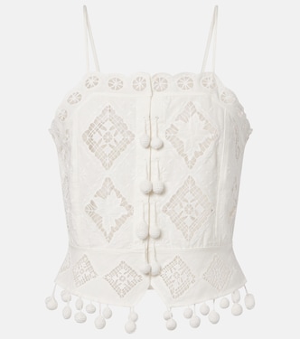 Nellsy cotton and linen crop top | Isabel Marant