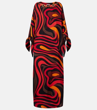 Verzierter Kaftan Marmo aus Seiden-Twill | Pucci