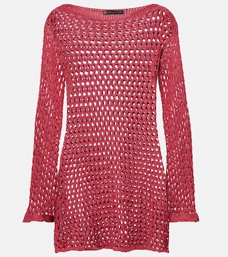 Belle open-knit beach cover-up | ViX Paula Hermanny