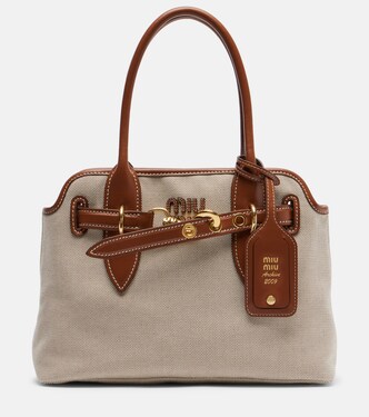 Cabas Aventure Small en toile | Miu Miu