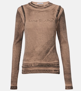 Printed cotton-blend top | Acne Studios