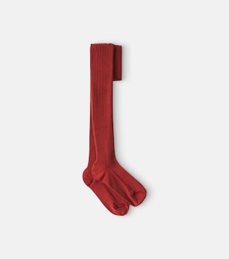 Thomina ribbed-knit cotton-blend tights | Bonpoint