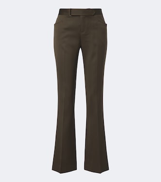 Pantalones rectos de lana virgen | Balmain