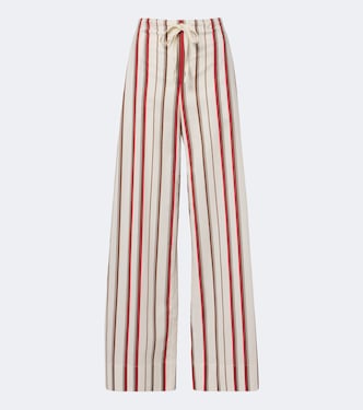 Alva striped cotton wide-leg pants | SIR
