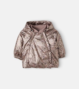Baby Morgen floral puffer jacket | Wheat