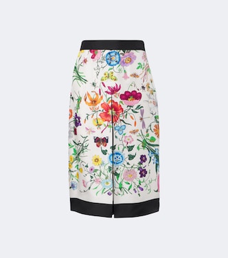 Culottes Gucci Flora aus Seiden-Twill | Gucci