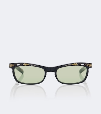 La Coureuse embellished rectangular sunglasses | Valentino