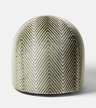 Pouf Ziggy aus Samt | Missoni