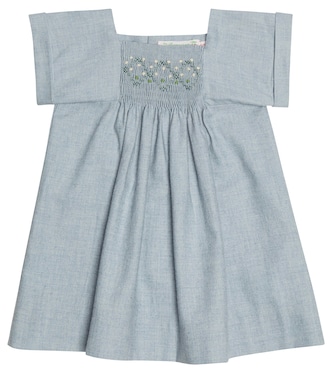 Baby Pais cotton twill and wool dress | Bonpoint